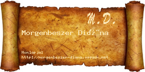 Morgenbeszer Diána névjegykártya